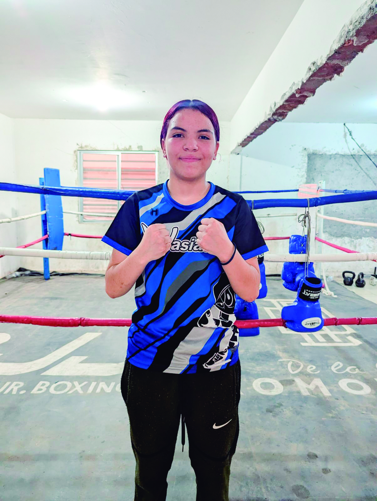 Mayte Esquer entrena en el ‘Wiasiados Gym’ de ‘Tito’ Ramírez