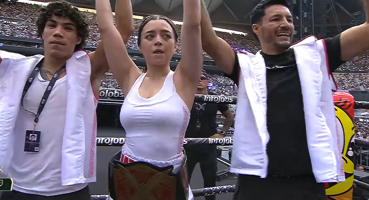 Natalia MX logró imponer condiciones en el Estadio La Cartuja y ganó su combate en La Velada del Año 6