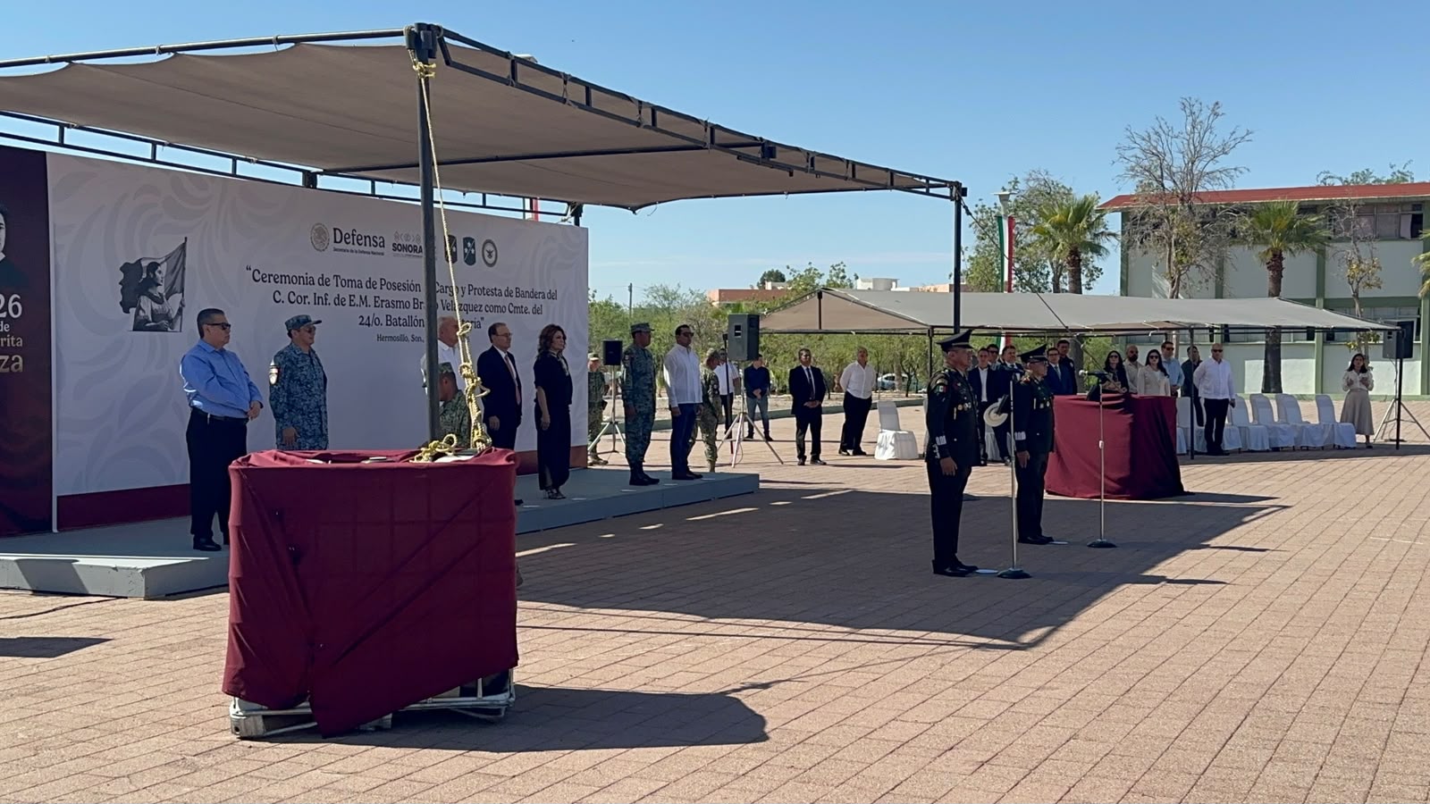 Nombran a Erasmo Bravo Velázquez comandante del 24 batallón en Hermosillo