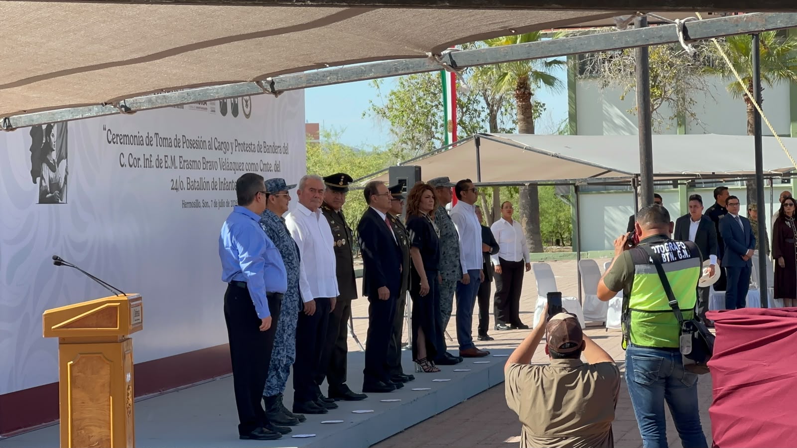 Nombran a Erasmo Bravo Velázquez comandante del 24 batallón en Hermosillo