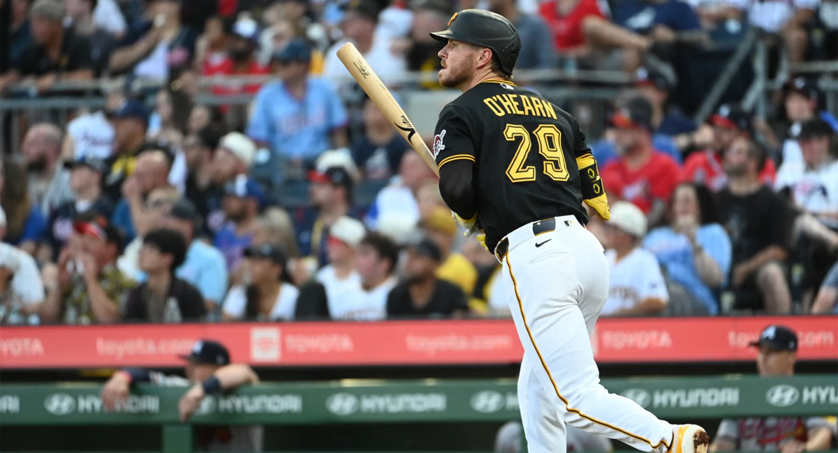 O'Hearn le sonó duro a la bola con su madero, para encabezar la victoria sobre los Braves