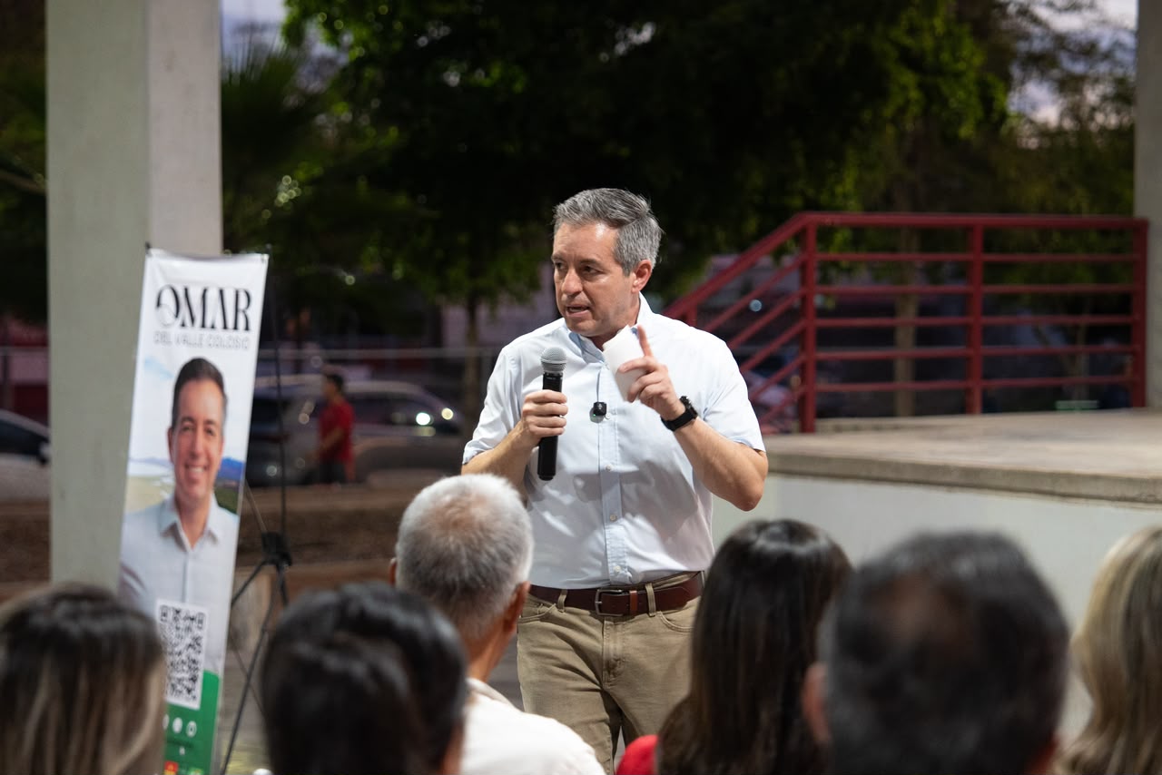 Omar Del Valle Colosio recorre Cajeme y dialoga con ciudadanos en diversas colonias