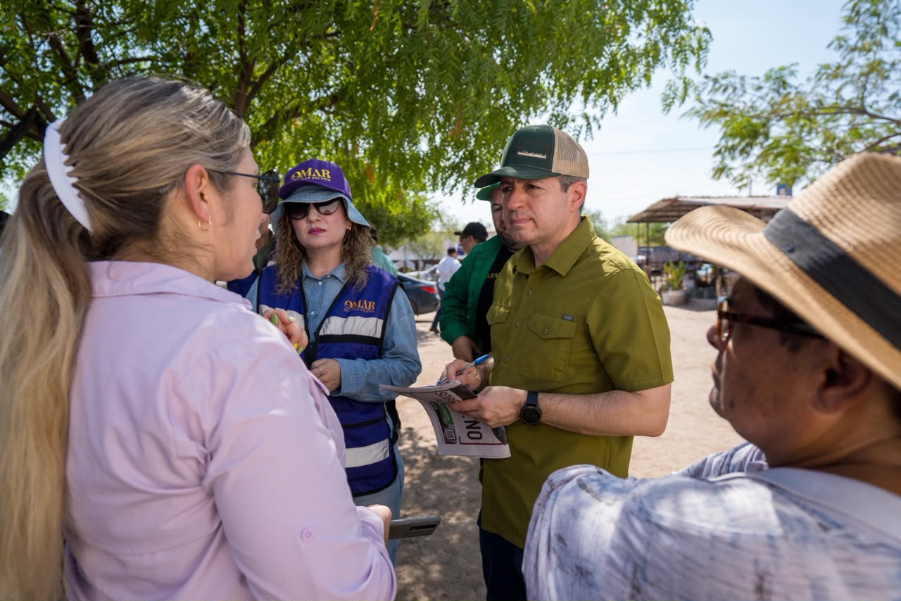 Omar Del Valle regresa a la Costa de Hermosillo y cumple compromisos con las comunidades