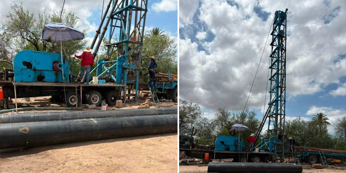 Oomapas Navojoa inicia la perforación de un pozo de agua en Masiaca