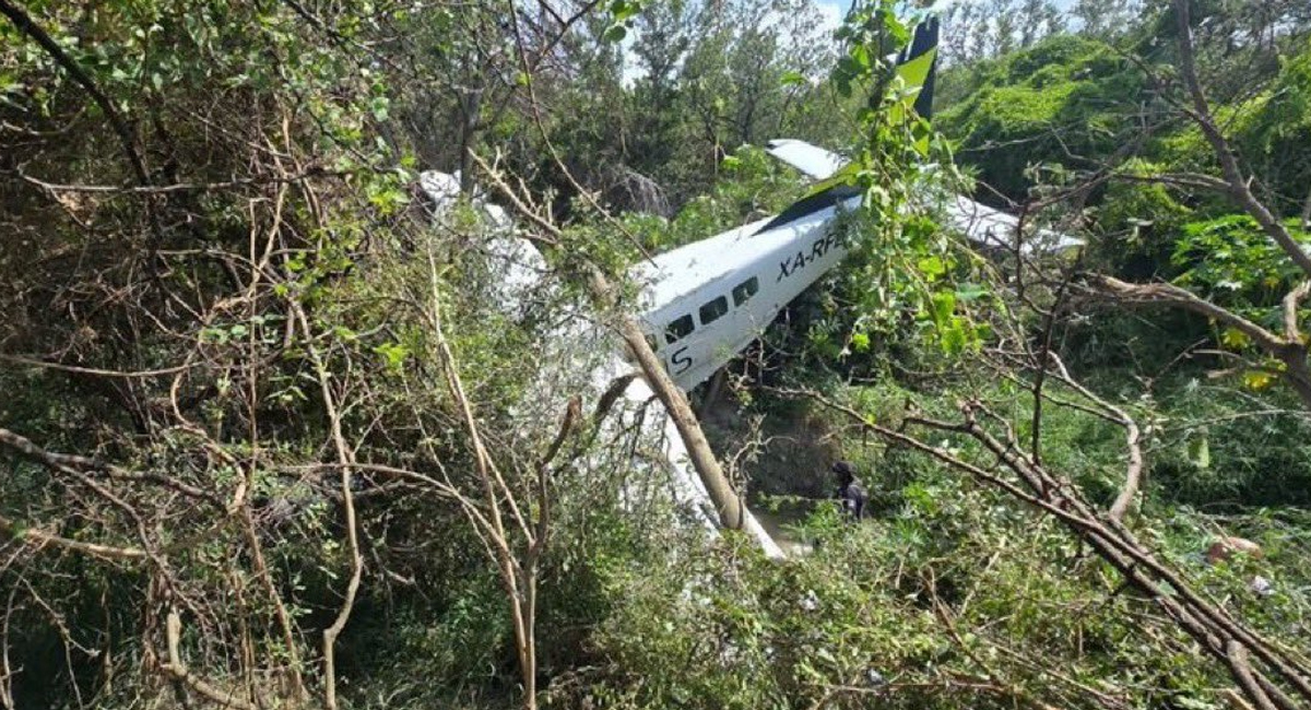 VIDEO: Se desploma avioneta en Nuevo León; este es el estado de salud de los tres tripulantes