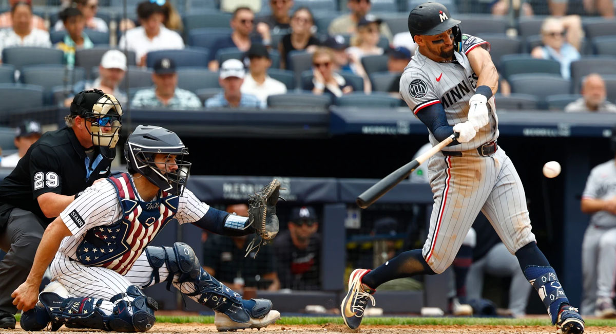 Royce Lewis conecta imparable en contra de los Yankees