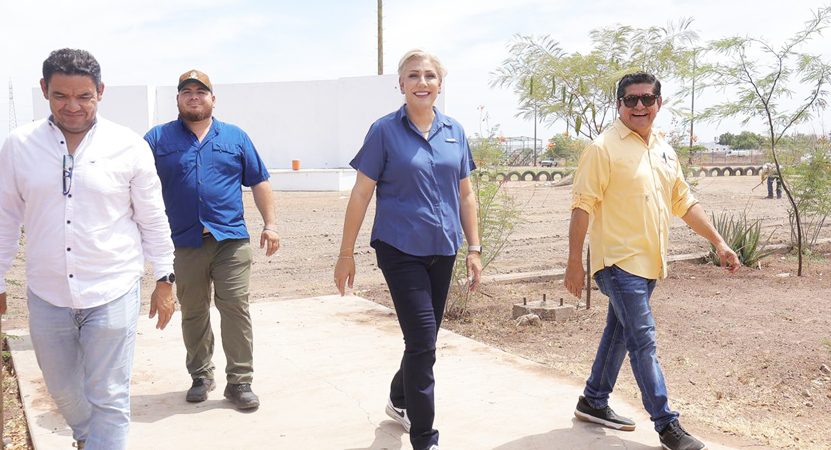 Claudia Santacruz supervisa avances del programa de recarpeteo y rescate de espacios deportivos