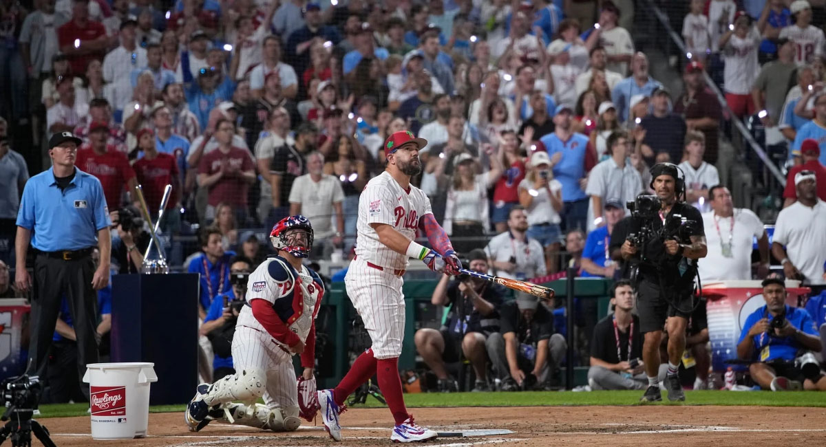 Schwarber se quedó corto en su intento de ganar el Derby