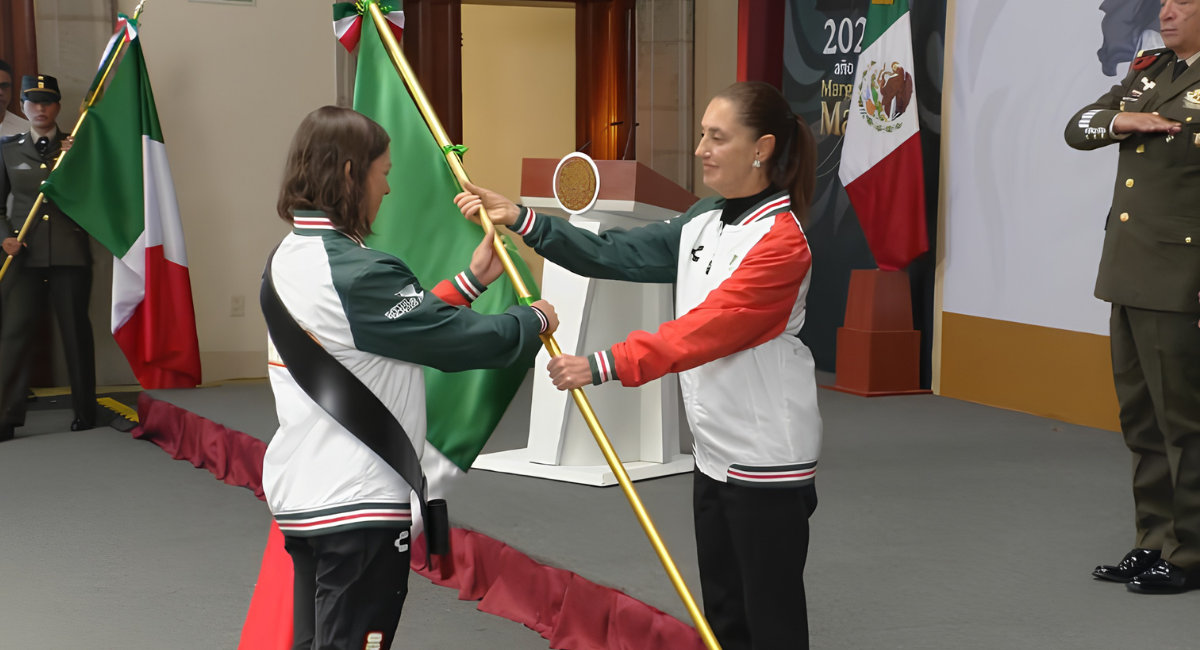 Sheinbaum abandera a la delegación mexicana rumbo a los Juegos Centroamericanos y del Caribe 2026