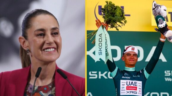 Sheinbaum felicita a Isaac del Toro tras histórica victoria del mexicano en el Tour de Francia