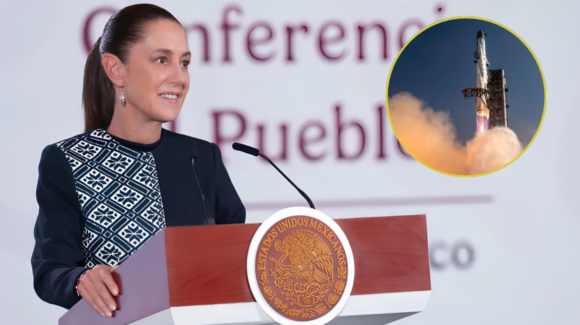 Sheinbaum descarta, por ahora, acciones legales contra SpaceX por residuos de cohete