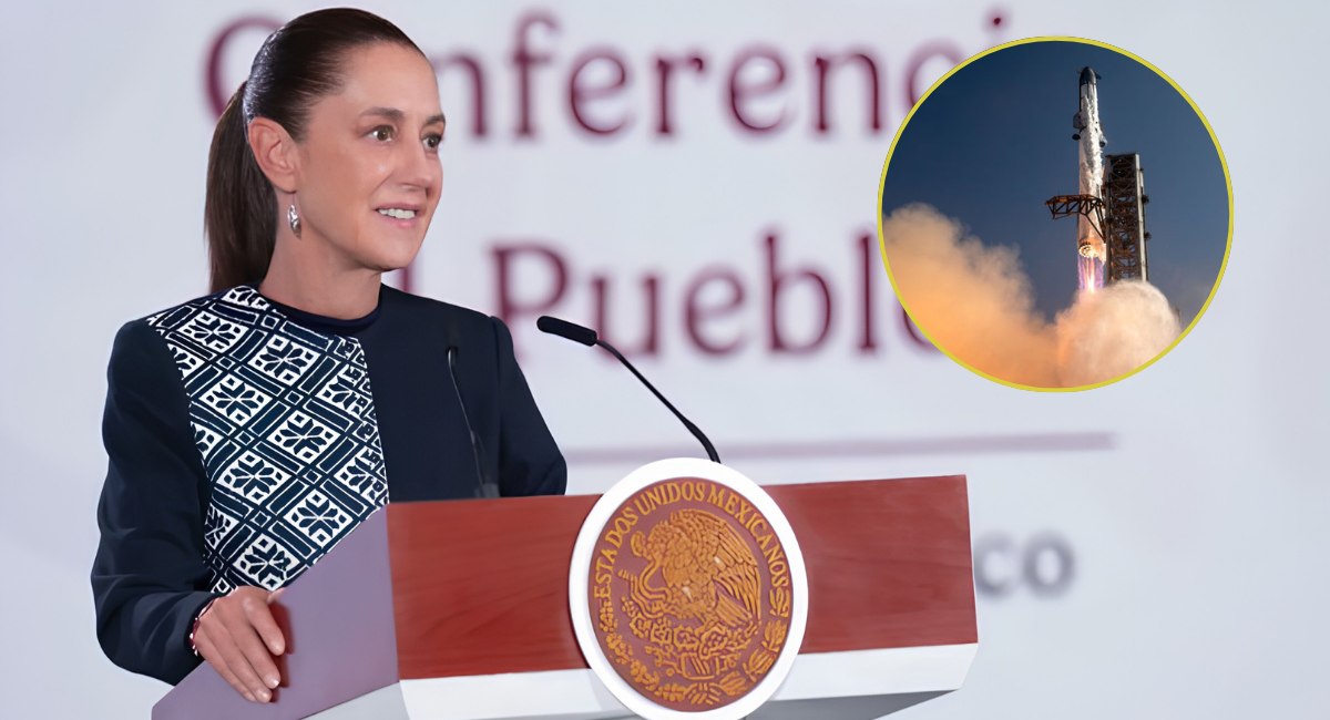 Sheinbaum descarta, por ahora, acciones legales contra SpaceX por residuos de cohete