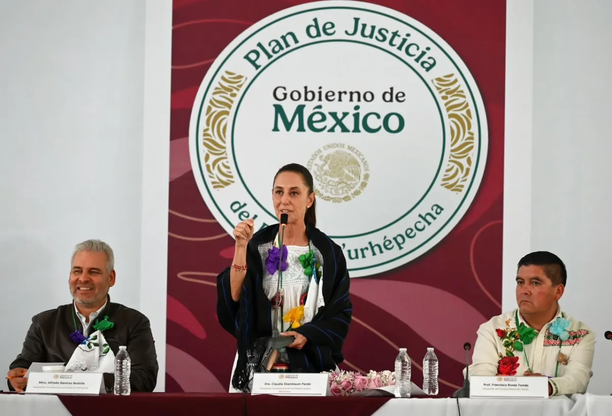 Sheinbaum destaca inversión de más de 4 mil mdp para el pueblo p’urhépecha con el Plan de Justicia