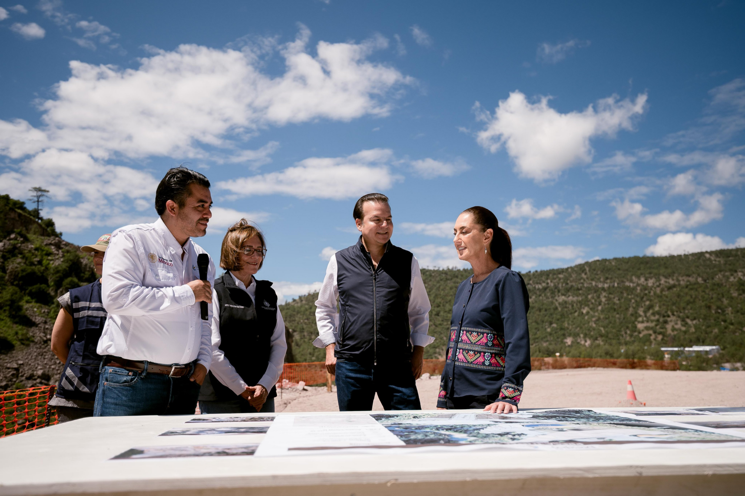 Sheinbaum supervisa presa Tunal II; busca llevar agua libre de arsénico a Durango