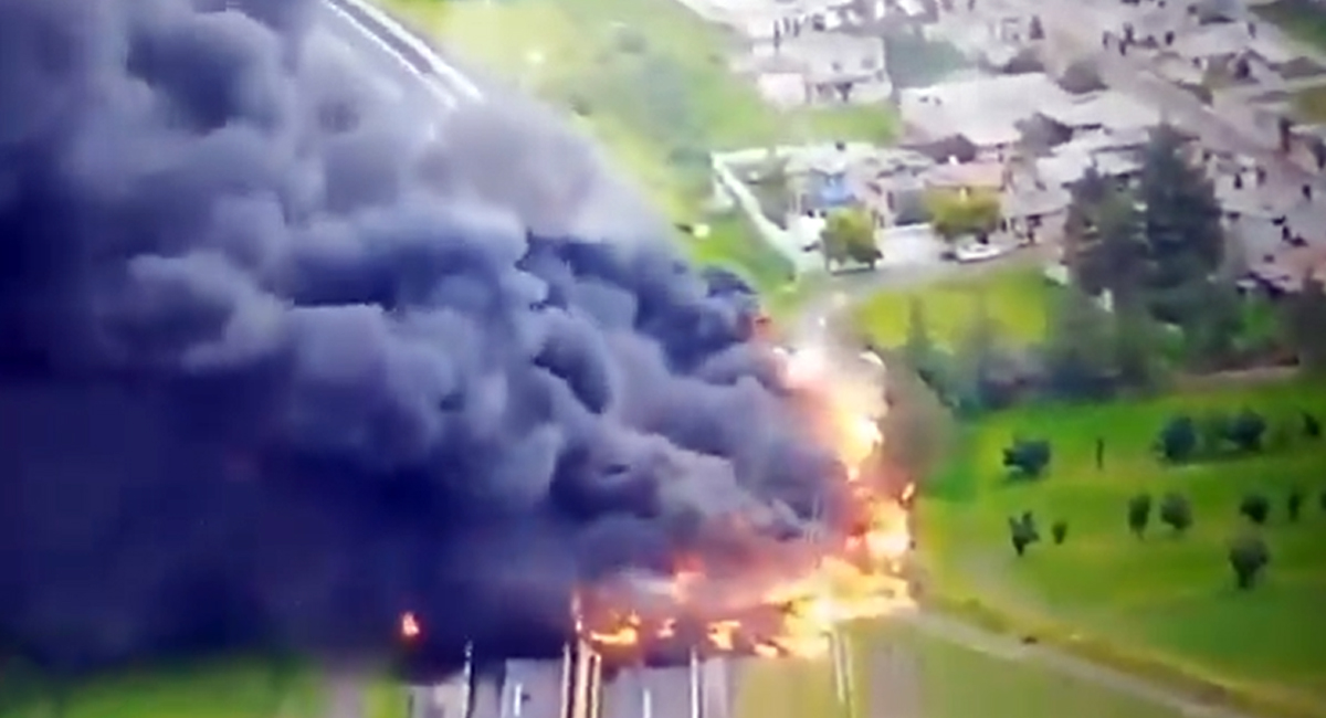 VIDEO: Se registra fuerte explosión de pipa en carretera México – Veracruz; así ocurrió el accidente