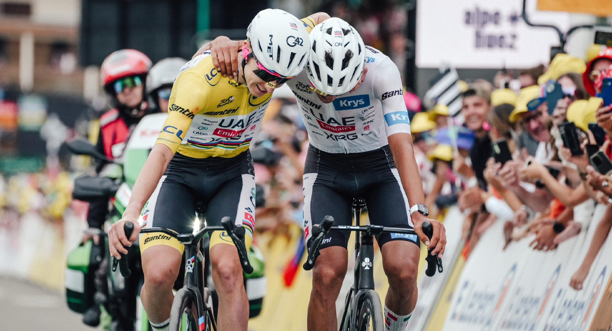 Tadej Pogacar señaló que Isaac del Toro cuenta con las aptitudes para tomar el liderato del UAE Team Emirates