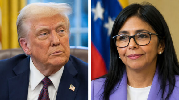 Trump dice que Venezuela no está lista para tener elecciones y elogia gestión de Delcy Rodríguez