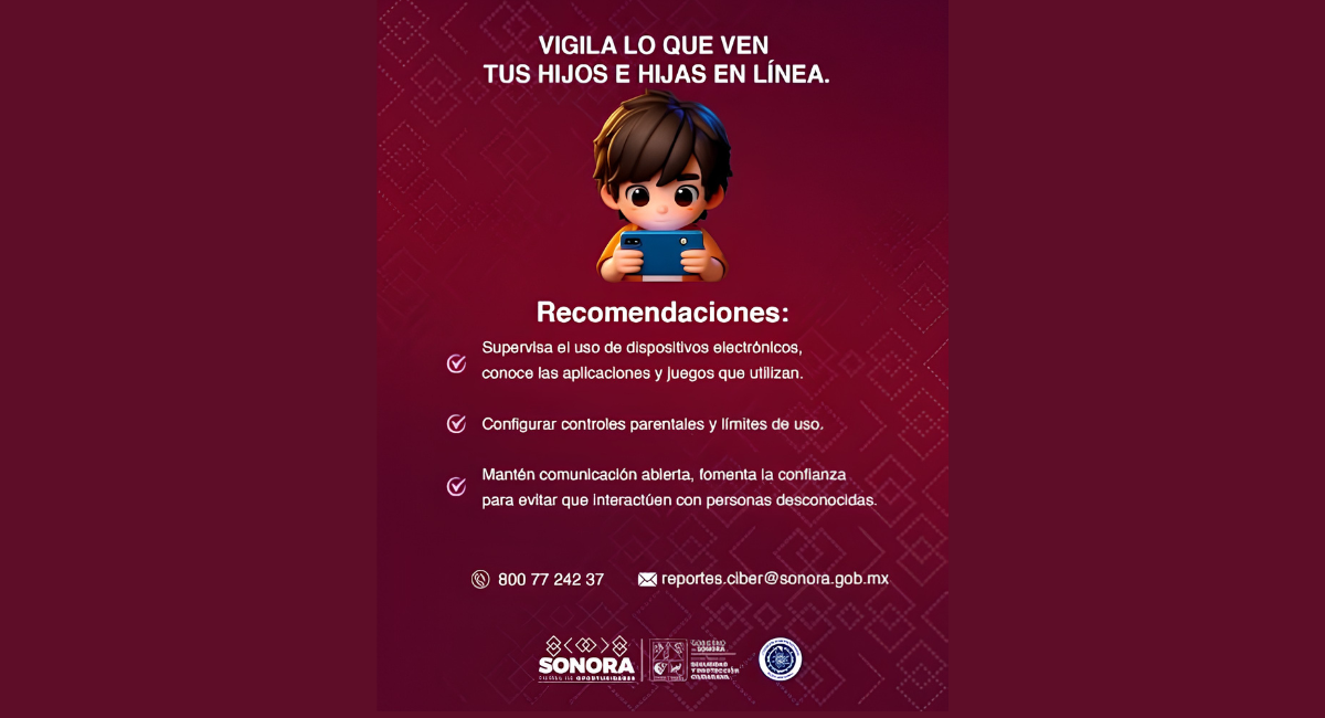 Unidad Cibernética llama a vigilar actividad digital de menores durante el periodo vacacional