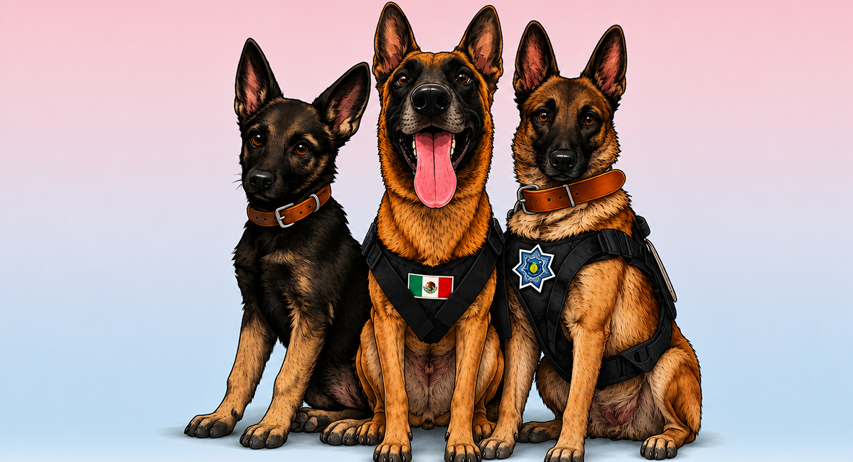 Urco, Zeus y Magic avanzan en su entrenamiento para integrarse a la futura Unidad K-9