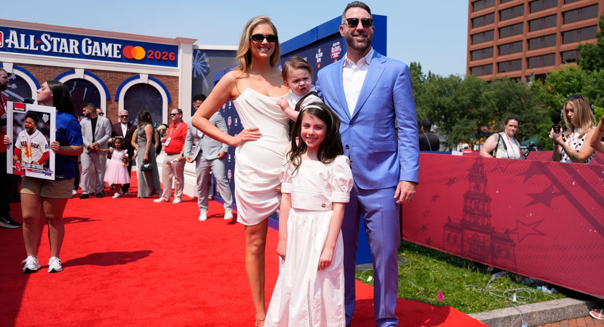 Verlander disfrutó de las festividades junto a su familia