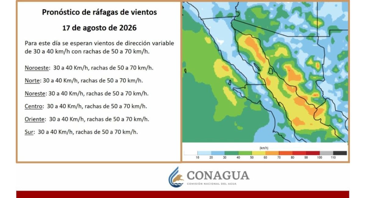 ¡Alerta en Sonora! Advierte CEPC calor extremo de hasta 46 grados y tormentas