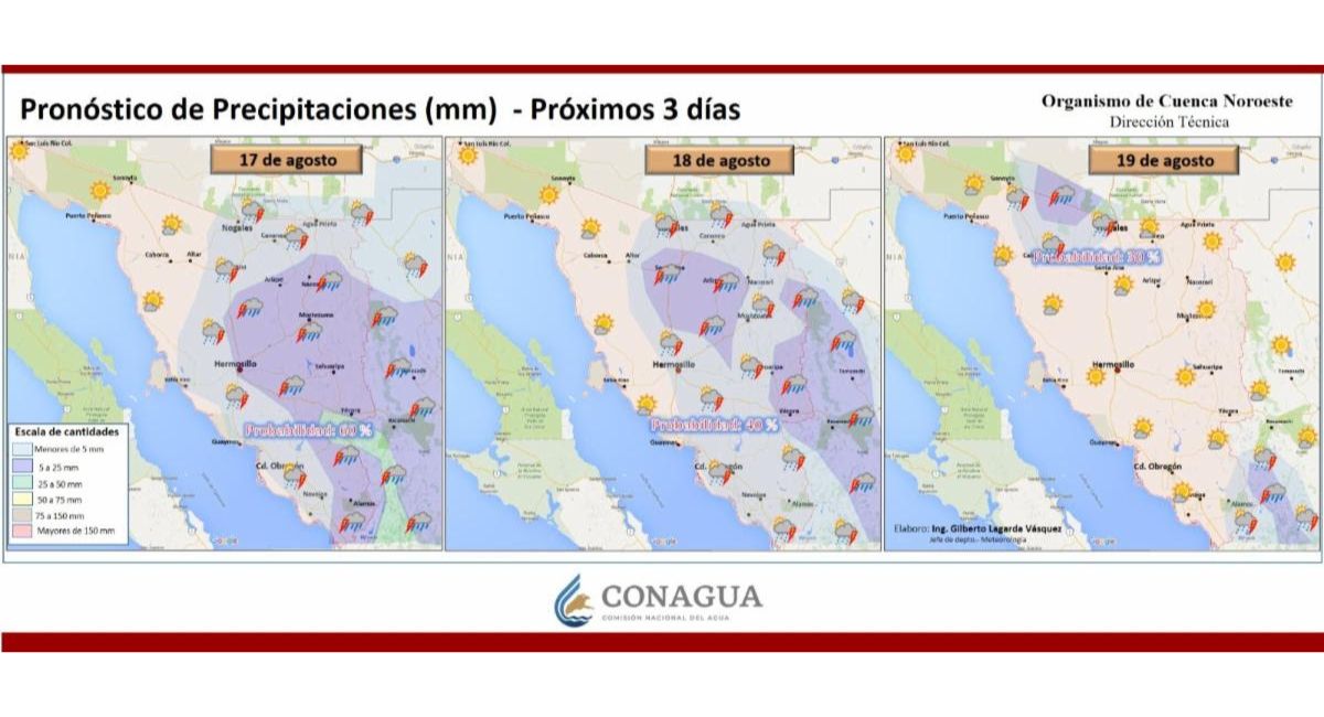 ¡Alerta en Sonora! Advierte CEPC calor extremo de hasta 46 grados y tormentas