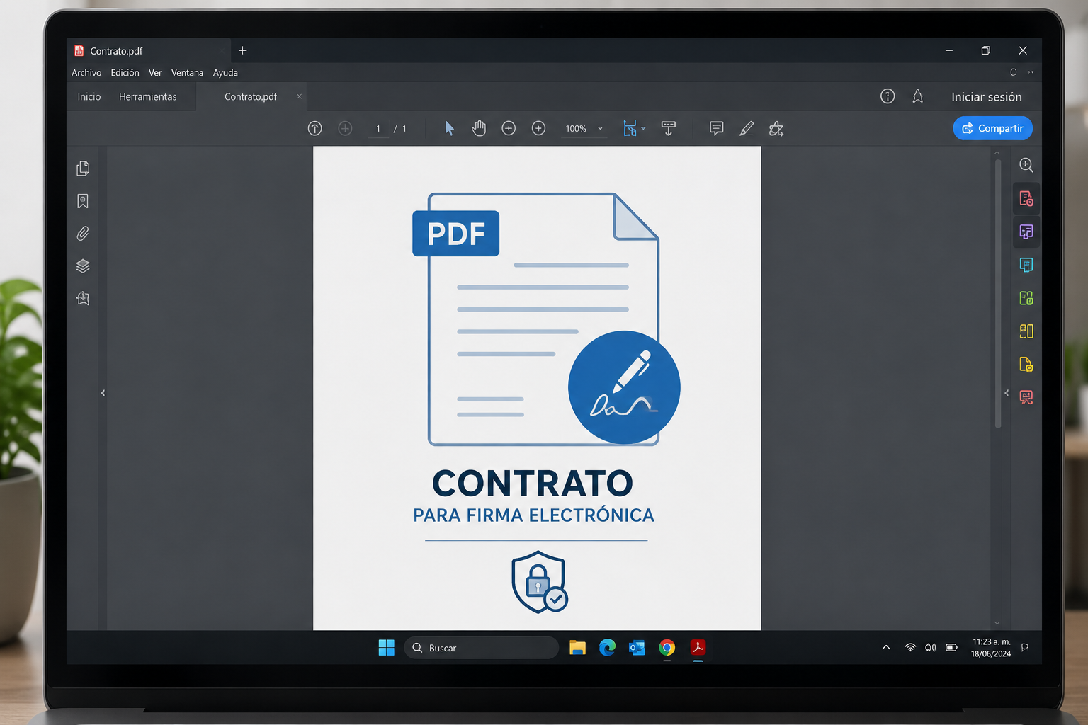 Cómo se envía un contrato PDF para firma electrónica