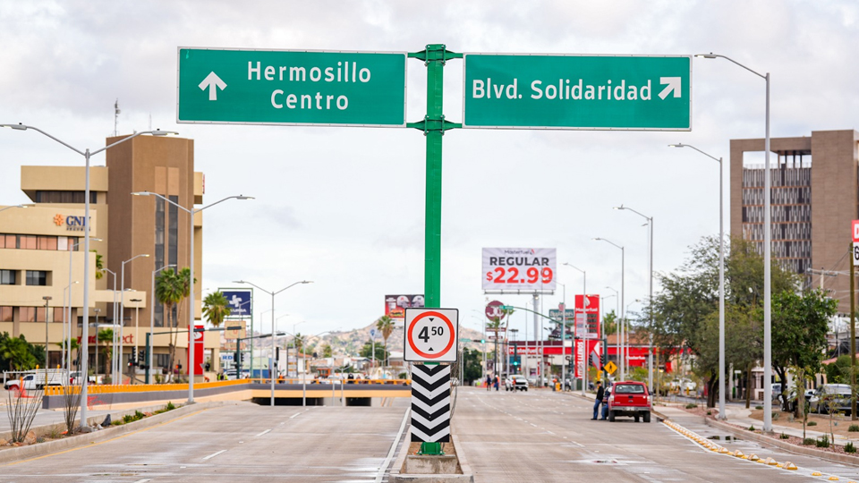Accidentes en Hermosillo se reducen hasta 85.7% con obras viales impulsadas por 'Toño' Astiazarán