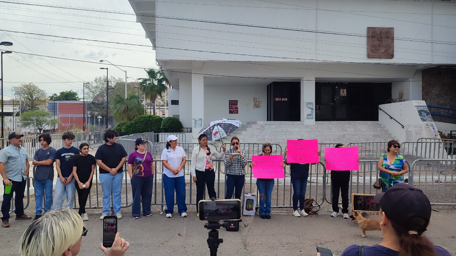 Activistas de Sonora protestan contra la Ley General de Bienestar Animal