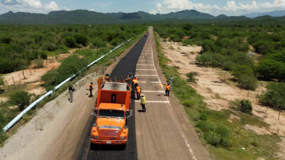 Álamos rehabilita sus principales tramos carreteros, van 28 km recarpetizados