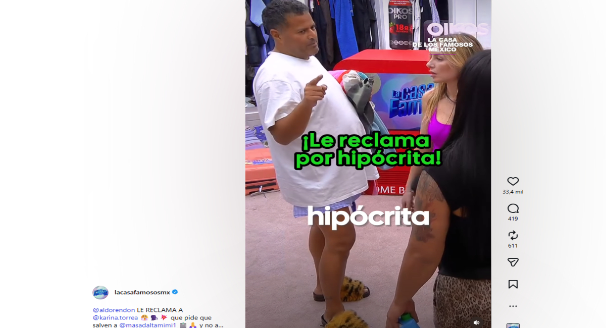 Aldo Rendón expone a Karina Torres por traicionar a Gema Garoa