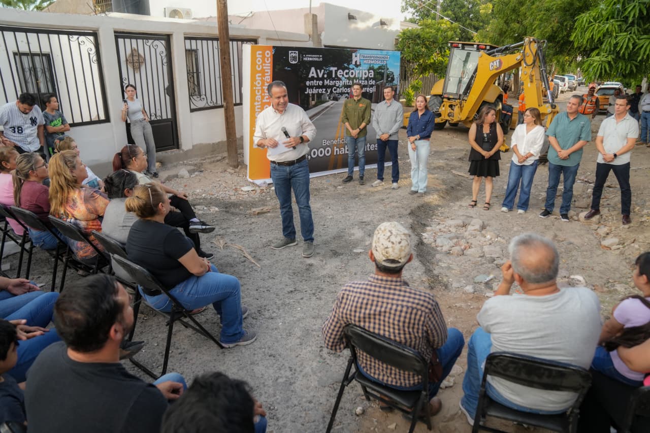 Ayuntamiento de Hermosillo invierte 6.3 millones de pesos para rehabilitar calle Tecoripa