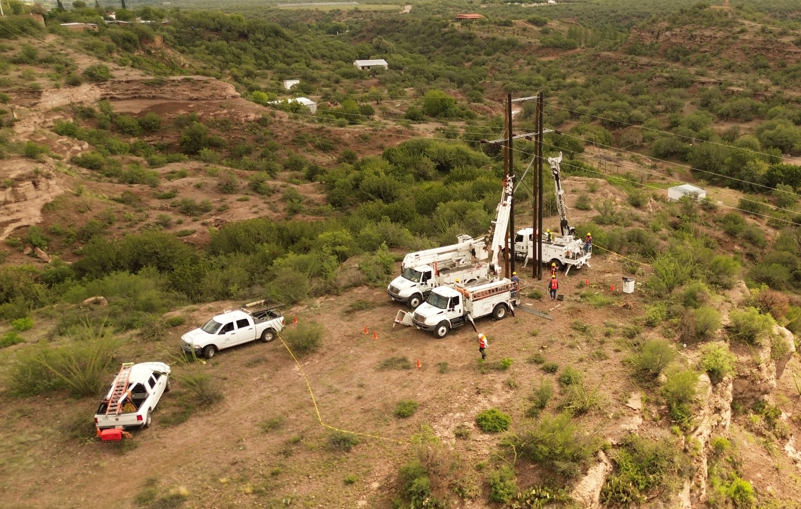 CFE realiza más de tres mil trabajos para reforzar la red eléctrica en Sonora