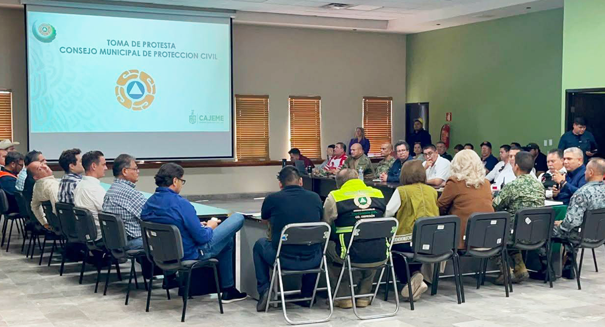 Cajeme refuerza prevención ante lluvias con nuevo Consejo Municipal de Protección Civil