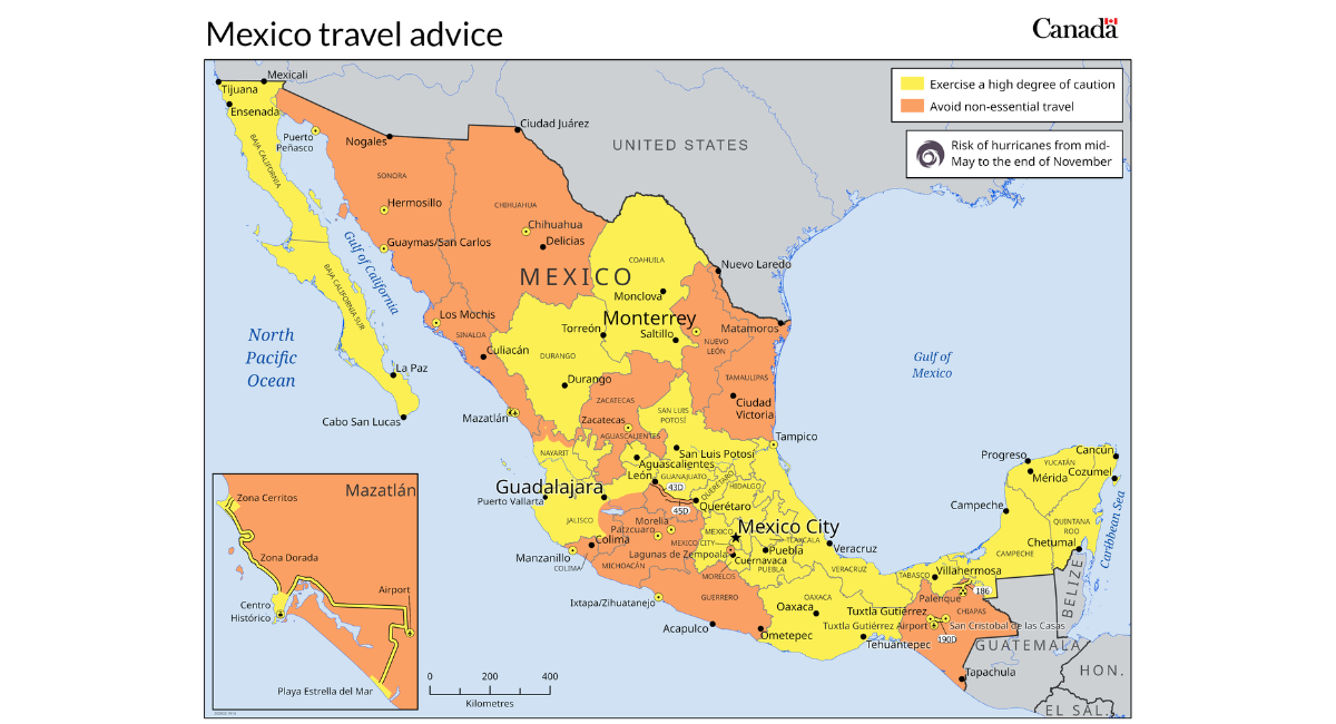 Canadá se suma a Estados Unidos y emite alerta de viaje para Mexicali; pide extremar precauciones