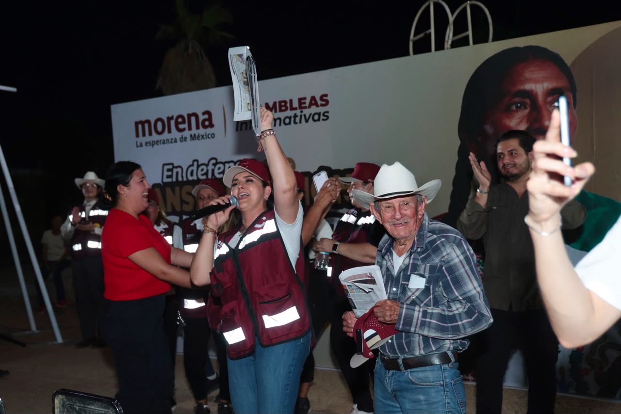 Celida López destaca respaldo de colonias a la Cuarta Transformación en Hermosillo