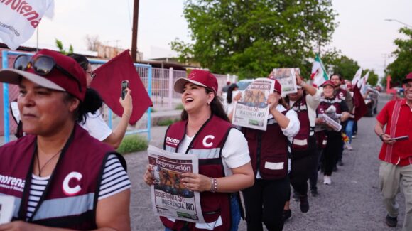 Celida López destaca respaldo de colonias a la Cuarta Transformación en Hermosillo