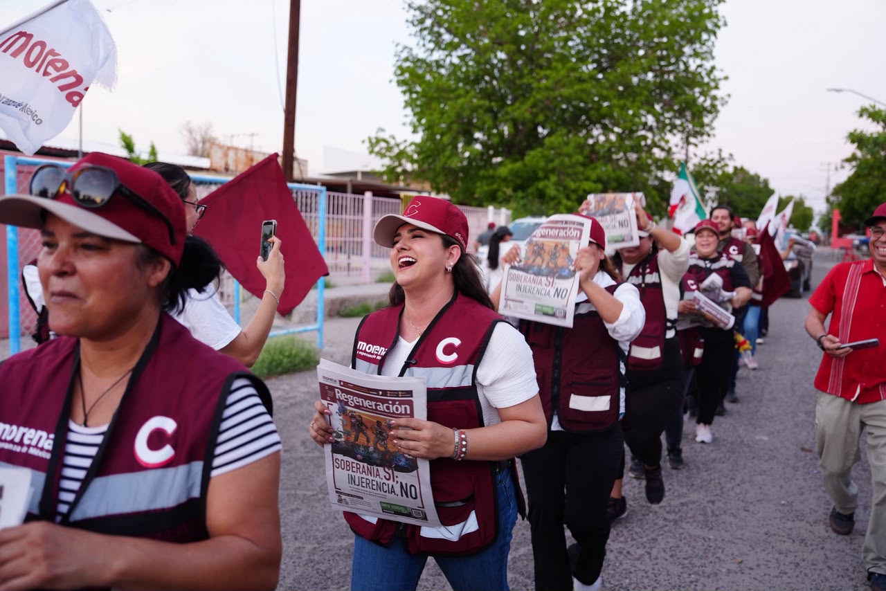 Celida López destaca respaldo de colonias a la Cuarta Transformación en Hermosillo
