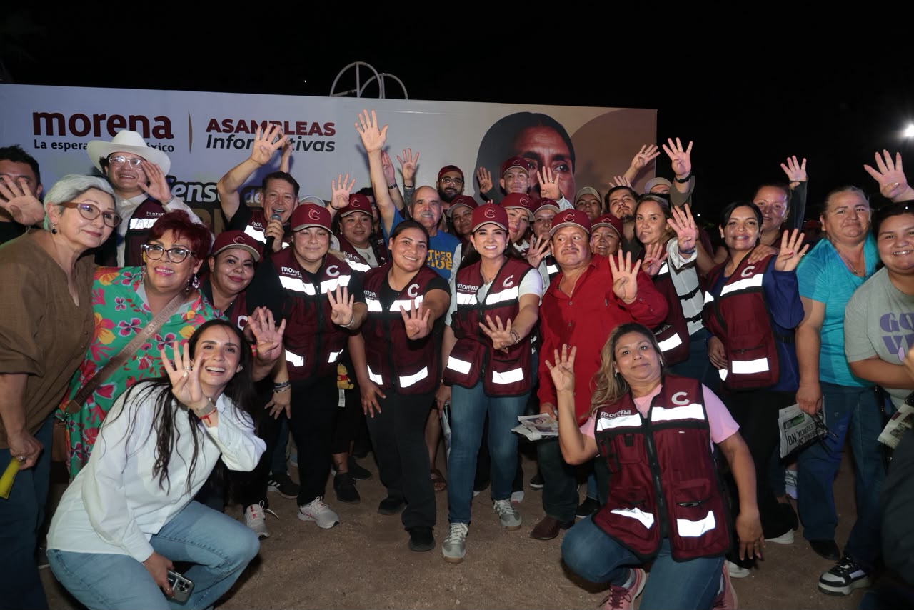 Celida López destaca respaldo de colonias a la Cuarta Transformación en Hermosillo