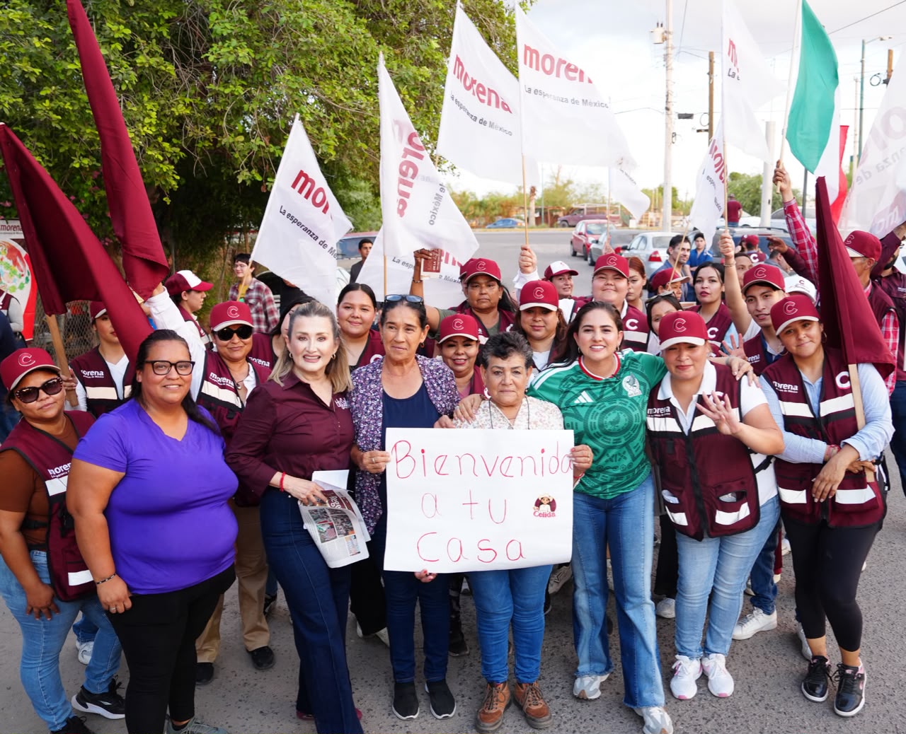 Celida López fortalece respaldo en Sonora con recorridos y encuentros ciudadanos