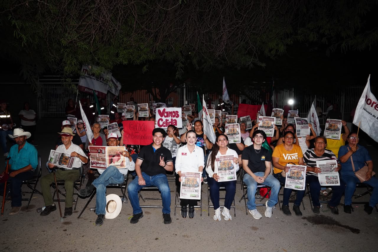 Celida López recibe respaldo de vecinos de la Emiliano Zapata y destaca continuidad de la 4T