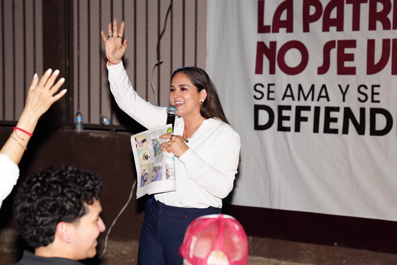Celida López recibe respaldo de vecinos de la Emiliano Zapata y destaca continuidad de la 4T