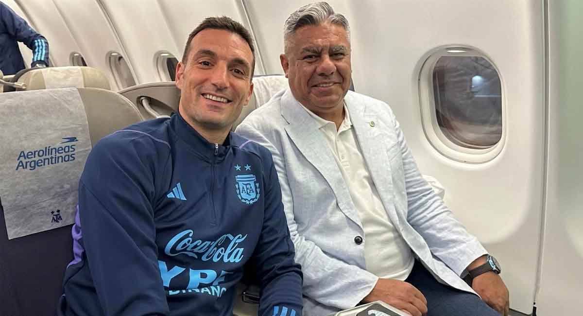 Claudio Tapia y la AFA mostraron su respaldo para que Lionel Scaloni siga como entrenador de la Selección Argentina