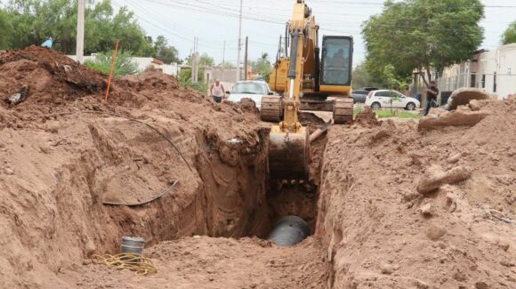 Colector Tierra Blanca de Navojoa registra 75% de avance en rehabilitación