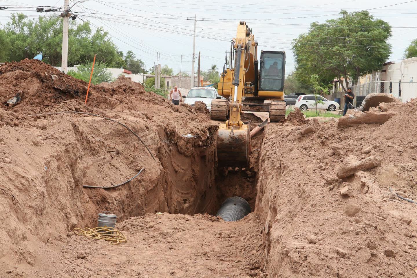 Colector Tierra Blanca de Navojoa registra 75% de avance en rehabilitación