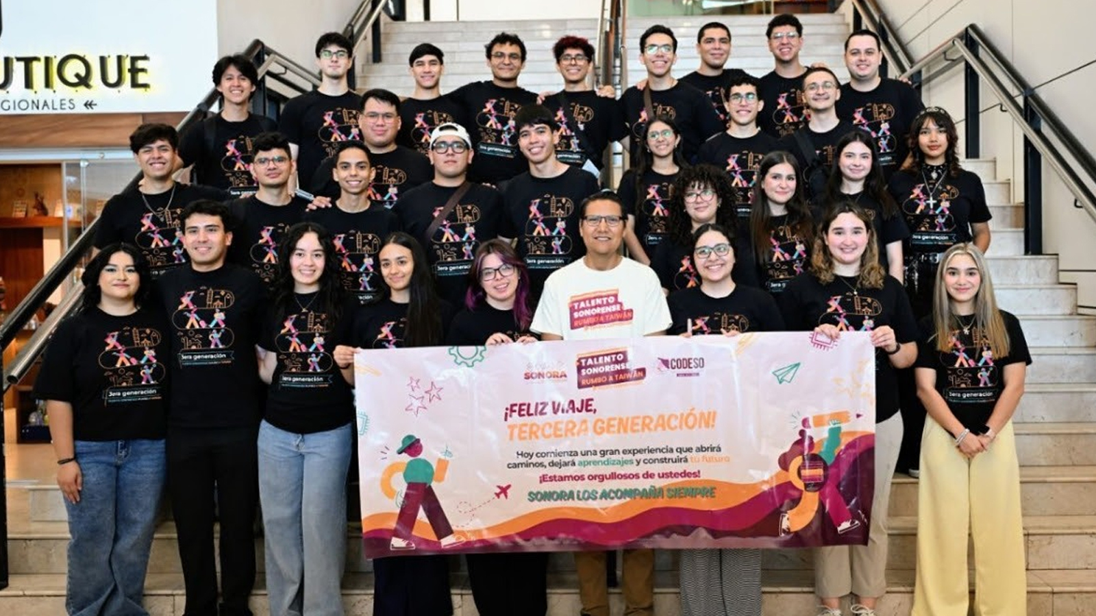 Comienza el sueño de 30 jóvenes de la tercera generación de ‘Talento Sonorense Rumbo a Taiwán’