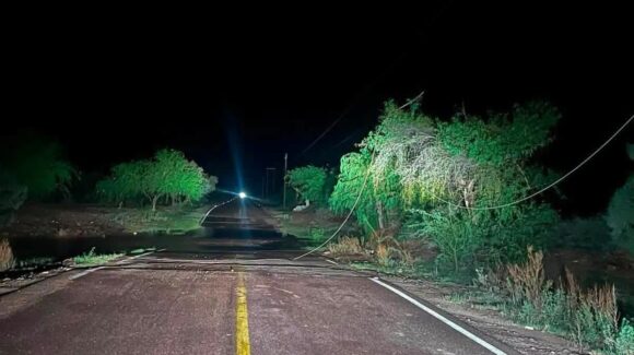 Comunidades rurales del valle de Guaymas continúan sin energía eléctrica tras tormenta