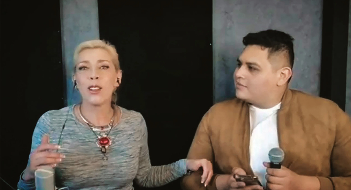 Cynthia Klitbo con Javi Domz