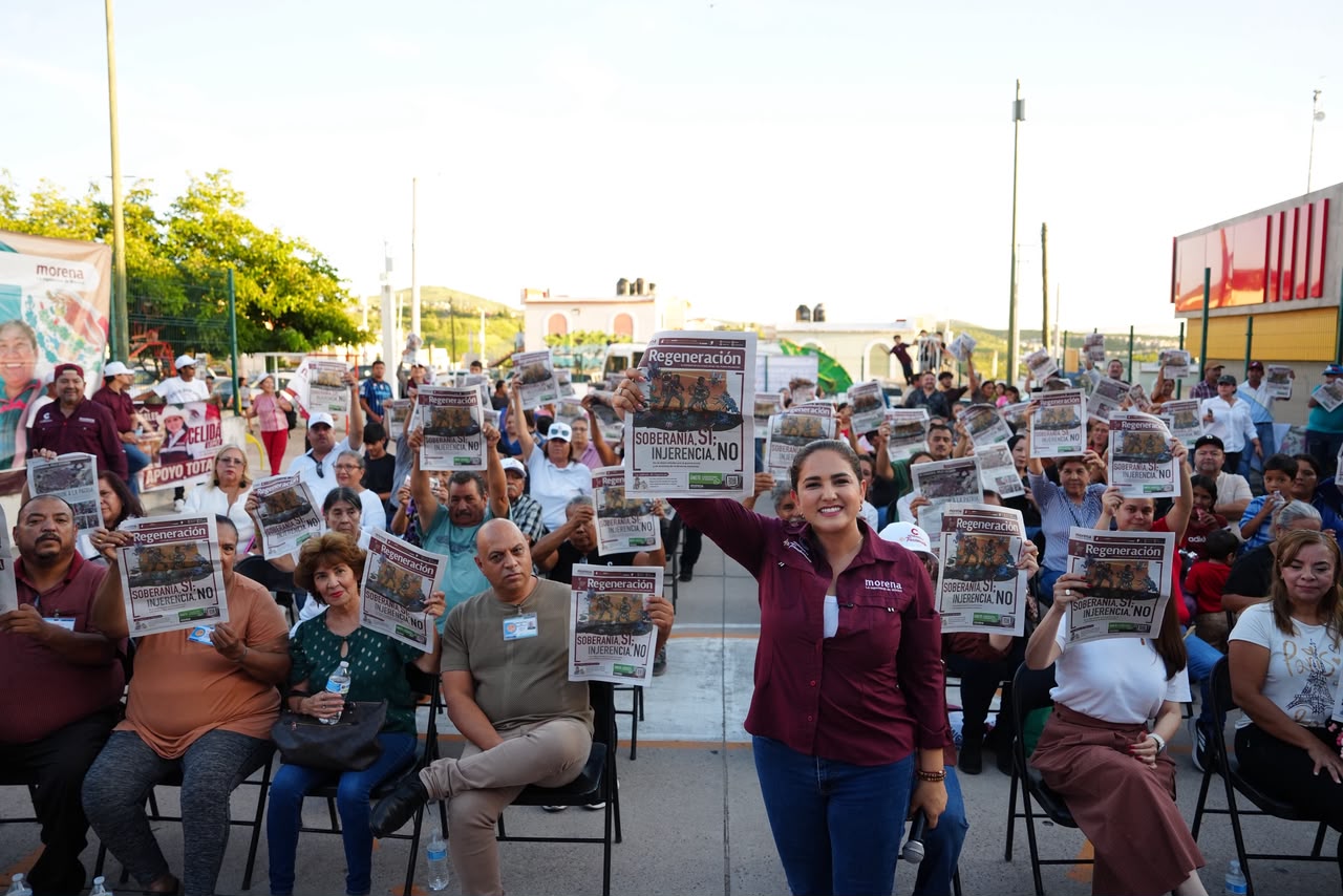 Desde Nogales, Celida López llama a defender la soberanía nacional