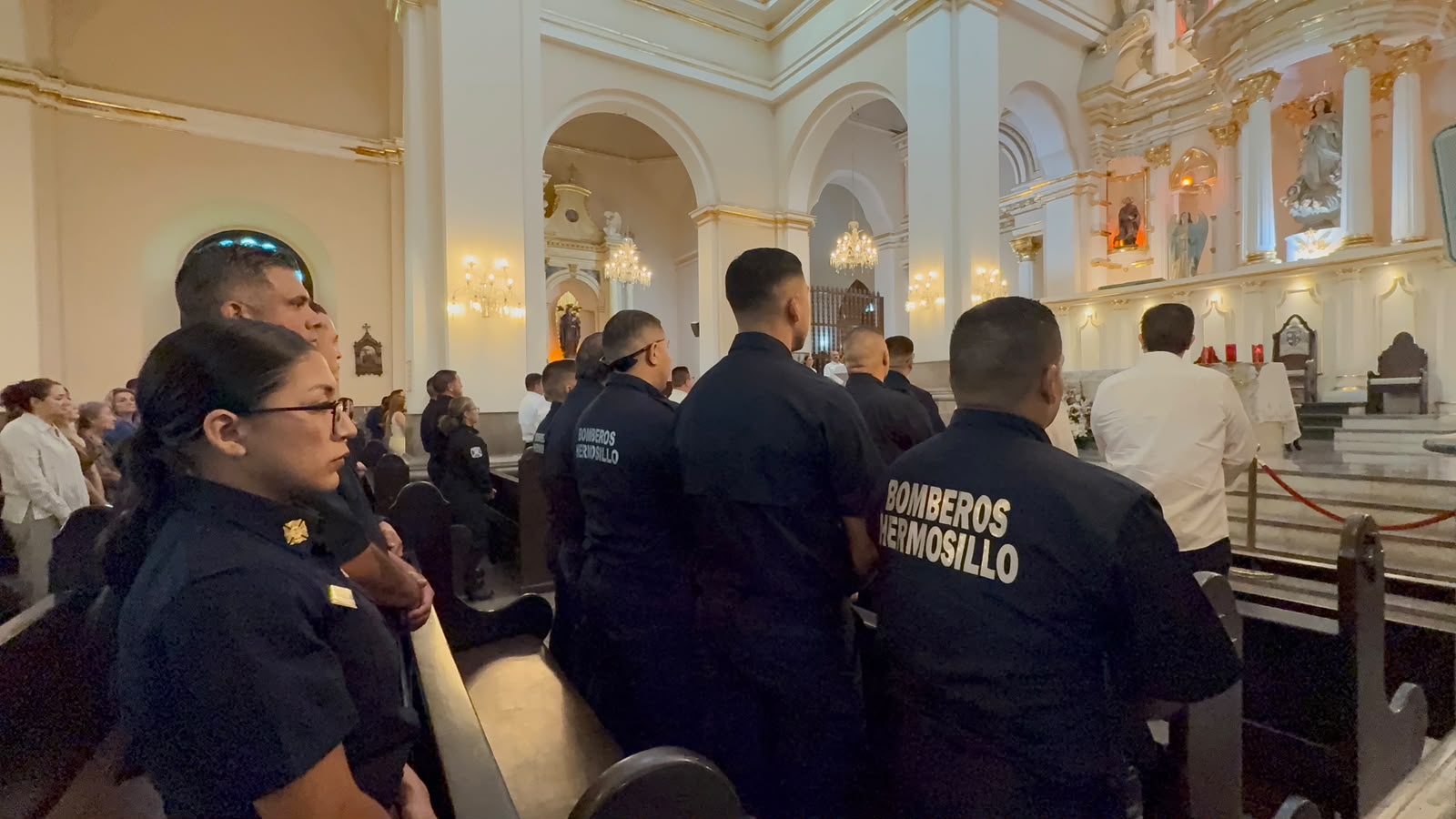 Destacan con misa el trabajo de bomberos por su Día Nacional
